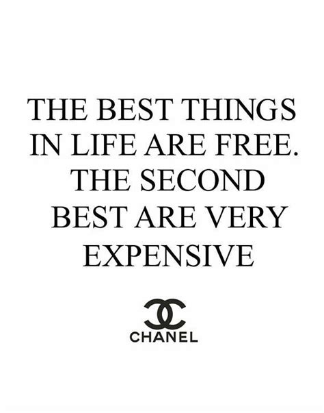 the best things in life are free coco chanel|is coco chanel free.